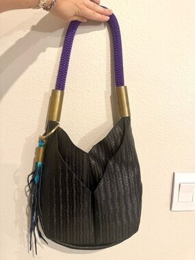 Black Leather Wildwood Oyster Original Small Tote - Limited Edition Basketweave